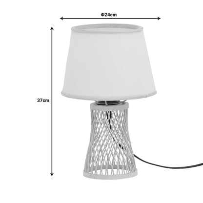 Επιτραπέζιο Φωτιστικό Kaldro Ε27 Μπαμπού σε Φυσική Απόχρωση Φ24x37