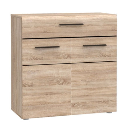 Μπουφές Solo 80x41x82 Sonoma με Wenge και MDF Καμπυλωτό Τελείωμα στις Πόρτες