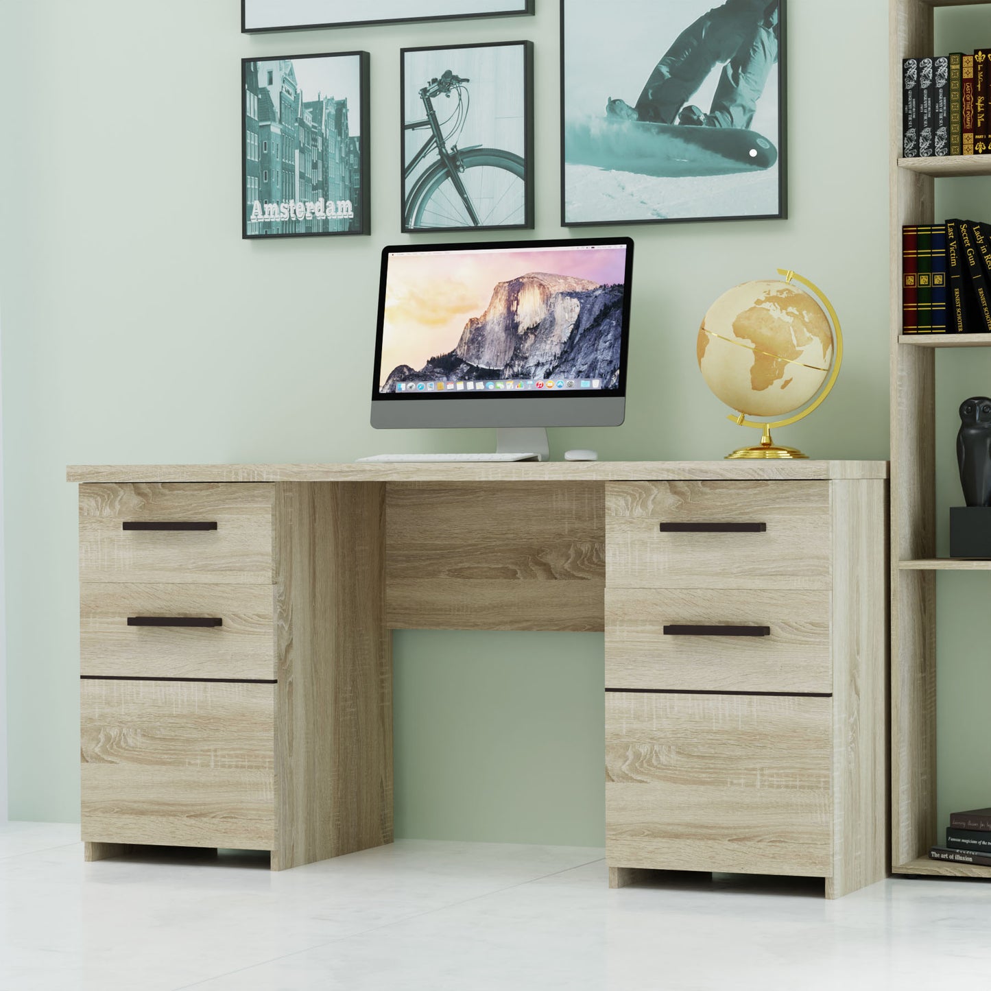 Γραφείο Solo Sonoma με Wenge 145x60x76