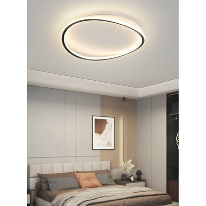 Black LED Ceiling Light 3CCT Dimmable by Remote Control 42W 3800lm