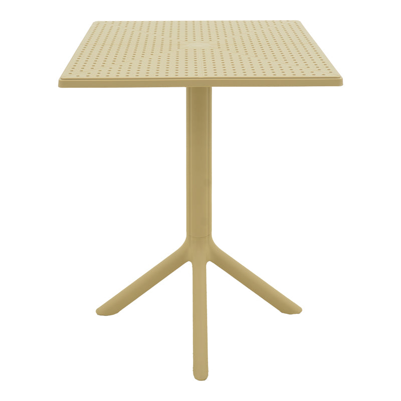 Τραπέζι Groovy PP Διάτρητο Cappuccino 60x60x76