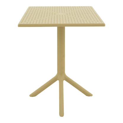 Τραπέζι Groovy PP Διάτρητο Cappuccino 60x60x76