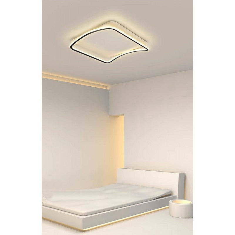 LED Ceiling Light Black 3CCT Dimmable by Remote Control 42W 3800lm
