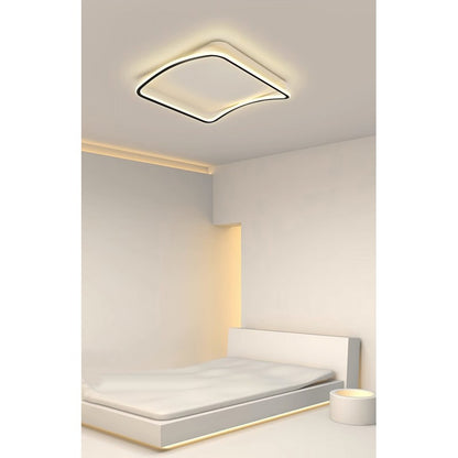 LED Ceiling Light Black 3CCT Dimmable by Remote Control 42W 3800lm