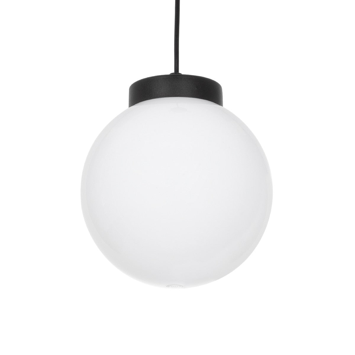 AGROS 61591 Κρεμαστό Φωτιστικό Οροφής Κήπου με Ντουί 1 x E27 AC 220-240V Αδιάβροχο IP65 - Λευκό & Μάυρο - Μ20 x Π20 x Υ22cm