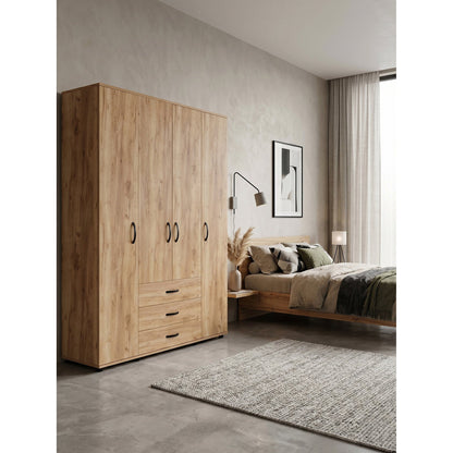 Nadil Four-Door Wardrobe 160x50x200
