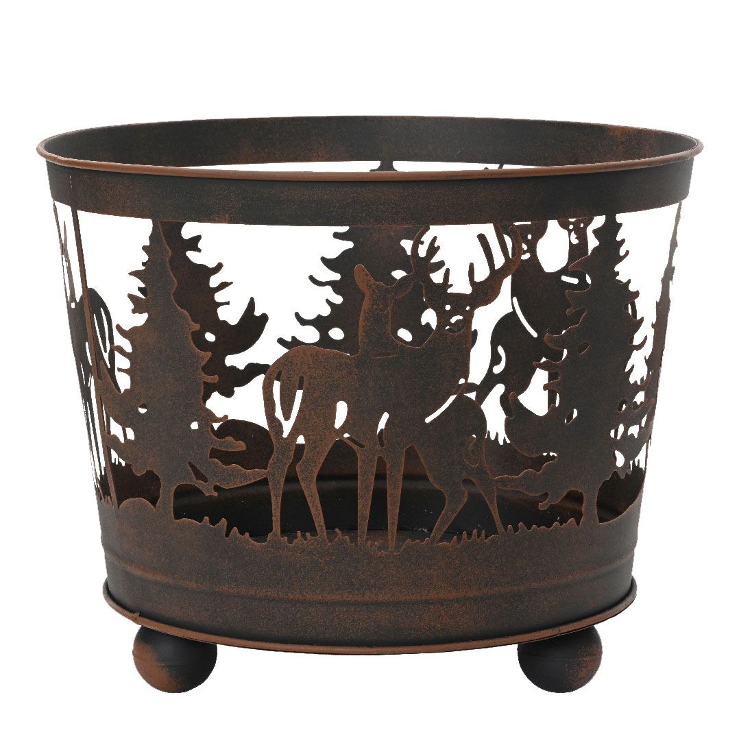 Μεταλλικό Χριστουγεννιάτικο Καλάθι 39x39x32