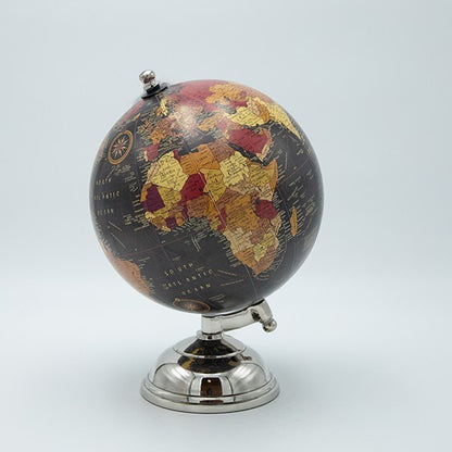 ΥΔΡΟΓΕΙΟΣ ΜΕΤΑΛΛΙΚΗ ΜΑΥΡΟ-ΚΟΚΚΙΝΟ-ΚΑΦΕ 20εκ