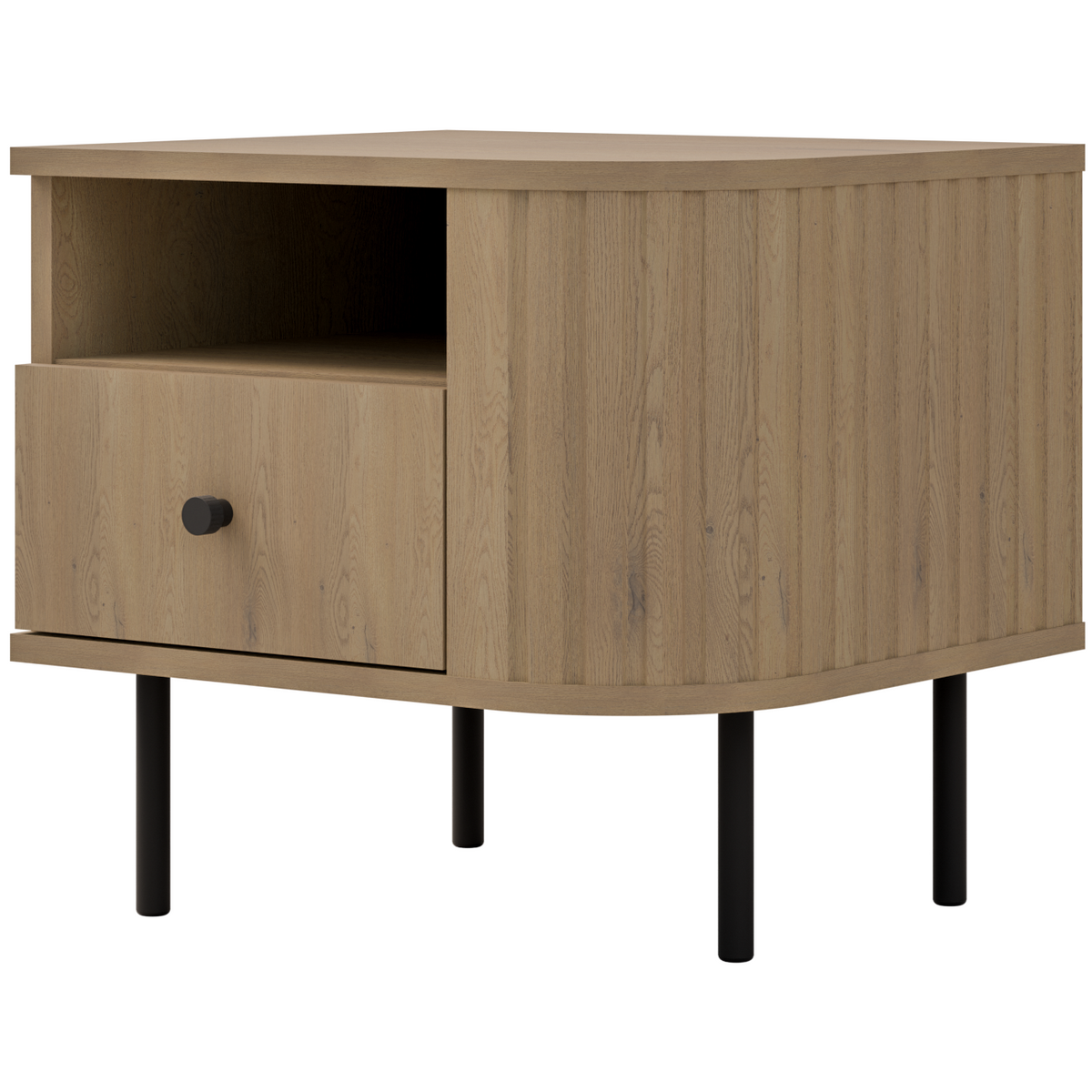 Κομοδίνο Ovelia Δεξιά Φυσικό 48x41.5x45