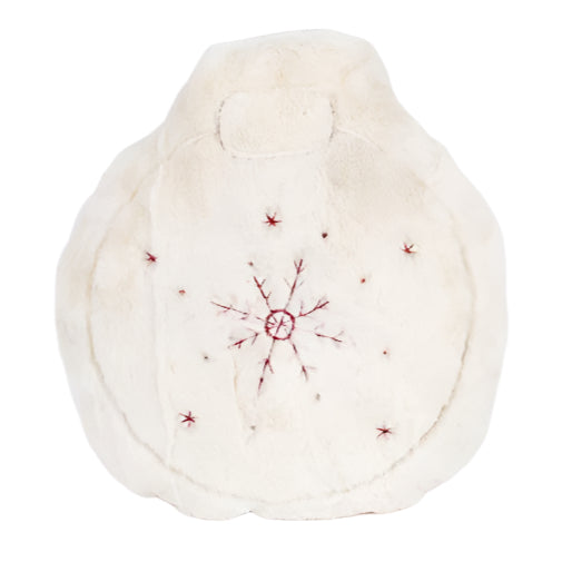 ΜΑΞΙΛΑΡΙ ΧΡΙΣΤΟΥΓΕΝΝΙΑΤΙΚΗ ΜΠΑΛΑ ΛΕΥΚΟ ΓΟΥΝΙΝΟ ΜΕ ΧΙΟΝΟΝΙΦΑΔΑ 32x4x34