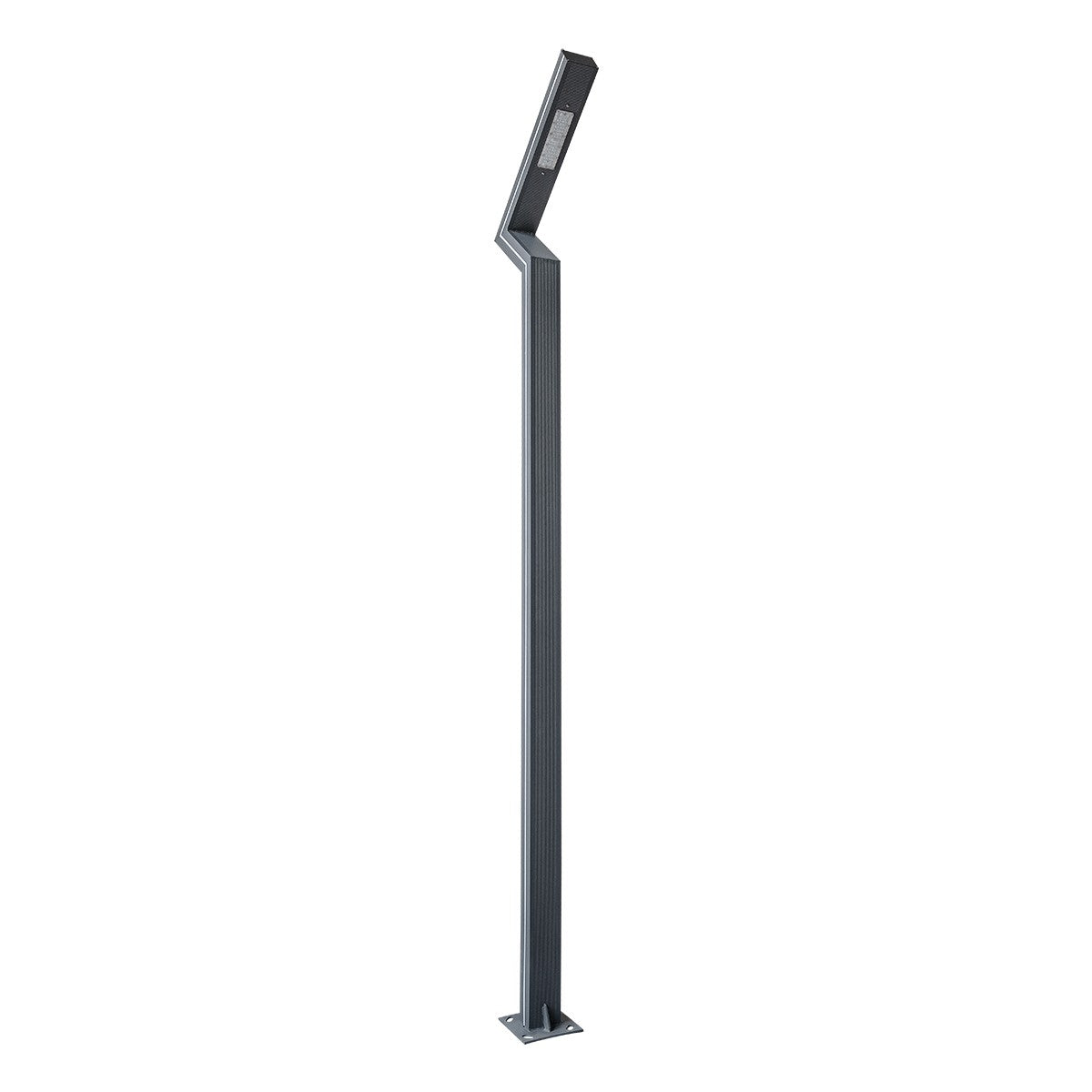 ZAPOPAN 90838 Φωτιστικό Urban Πλατείας/Πάρκου LED 30W 4080lm 120° AC 220-240V Αδιάβροχο IP65 Φυσικό Λευκό 5000K - Lumileds SMD Chip & Mean Well TÜV Driver - Γκρι Ανθρακί Ματ - Μ75 x Π14 x Υ360