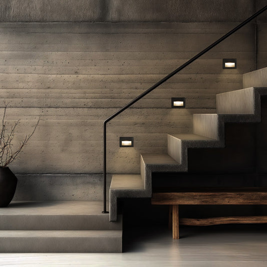 STEPART KLV-101-0083 Χωνευτό Φωτιστικό Σκαλοπατιού / Διαδρόμου LED 6W 750lm 45° AC 220-240V Αδιάβροχο IP65 Θερμό Λευκό 2700K - Lumileds SMD Chip & TÜV SÜD Driver - Μαύρο Ματ - Μ11.5 x Π5.3 x Υ8.3 / Q10.63 x 7.61