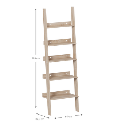 Gambi Bookshelf Natural 61x32.5x189