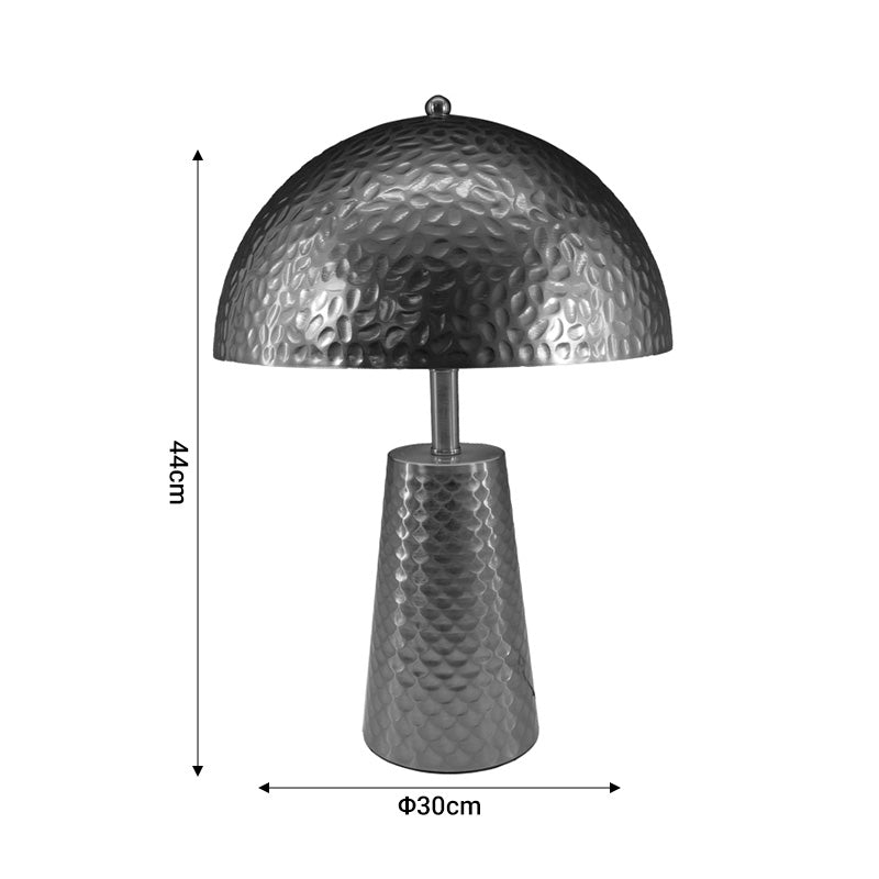 Επιτραπέζιο Φωτιστικό Ambient Ε27 Ασημί Μέταλλο Φ30X44