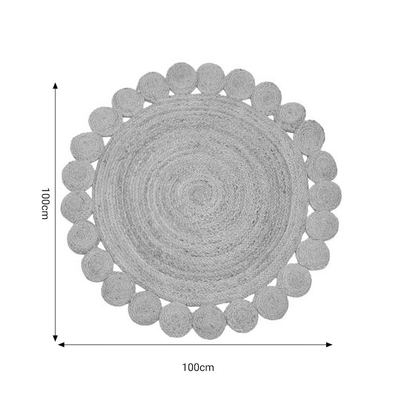 Χαλί Voni Φυσικό Γιούτα Φ100x1