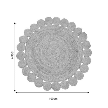Χαλί Voni Φυσικό Γιούτα Φ100x1