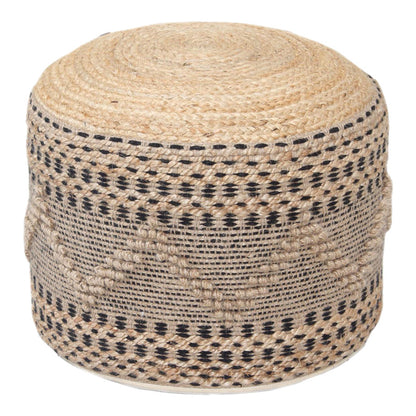 Σκαμπό-Πουφ Βangku Γιούτα-Βαμβάκι σε Φυσική Απόχρωση Φ45x30