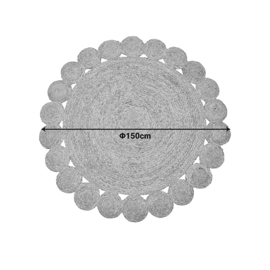 Χαλί Voni Φυσικό Γιούτα Φ150x1