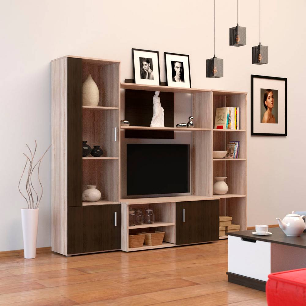 Σύνθεση Τηλεόρασης Tigra Σονόμα-Wenge 215x51.5x177