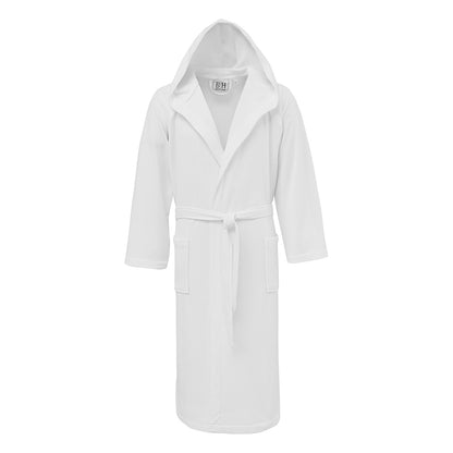 Μπουρνούζι Satisfaction Ζακάρ με Κουκούλα Art 3055 80% Cot - 20% Pol 270gsm Λευκό XL