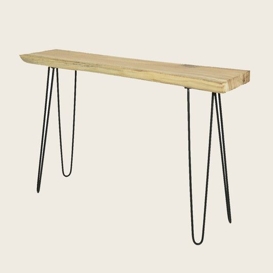 Κονσόλα Ξύλινη Μεταλλικά Πόδια 120x30x80