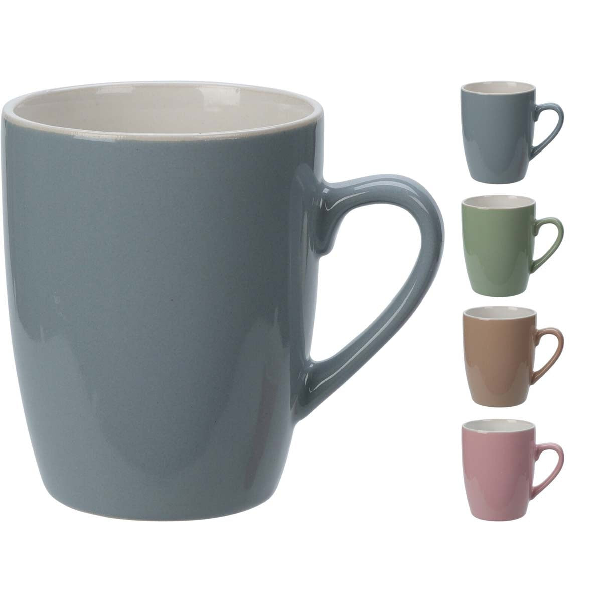 Κούπα Κεραμική 380ml 8x10εκ 4 Σχδ