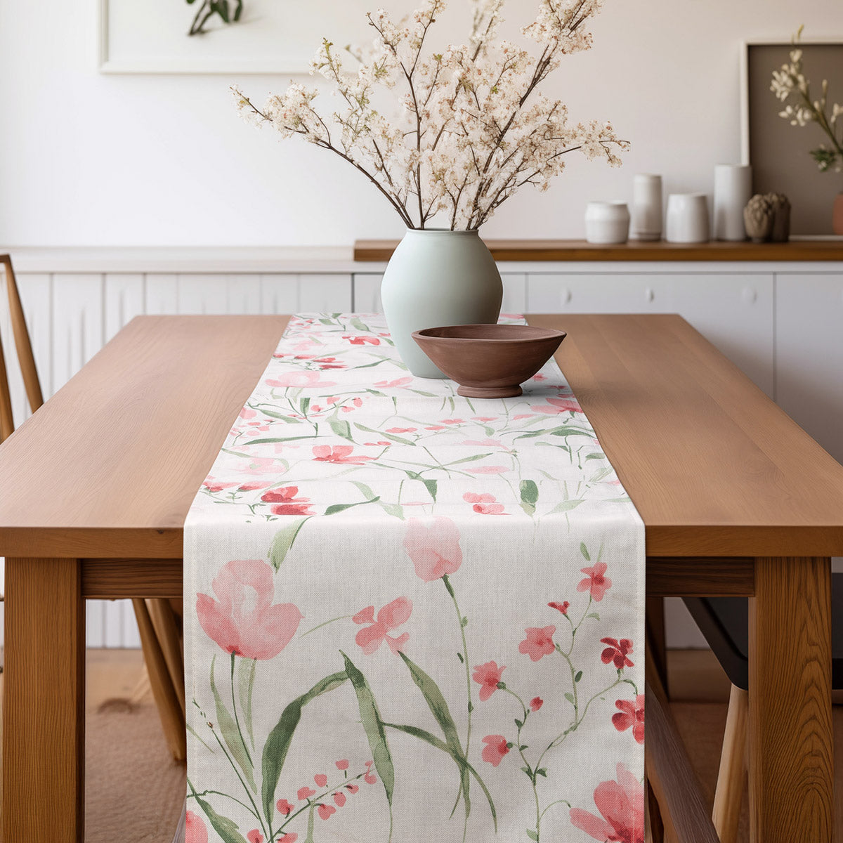 Ράννερ Άνθη Ίριδα και Φρέζια 32x150εκ