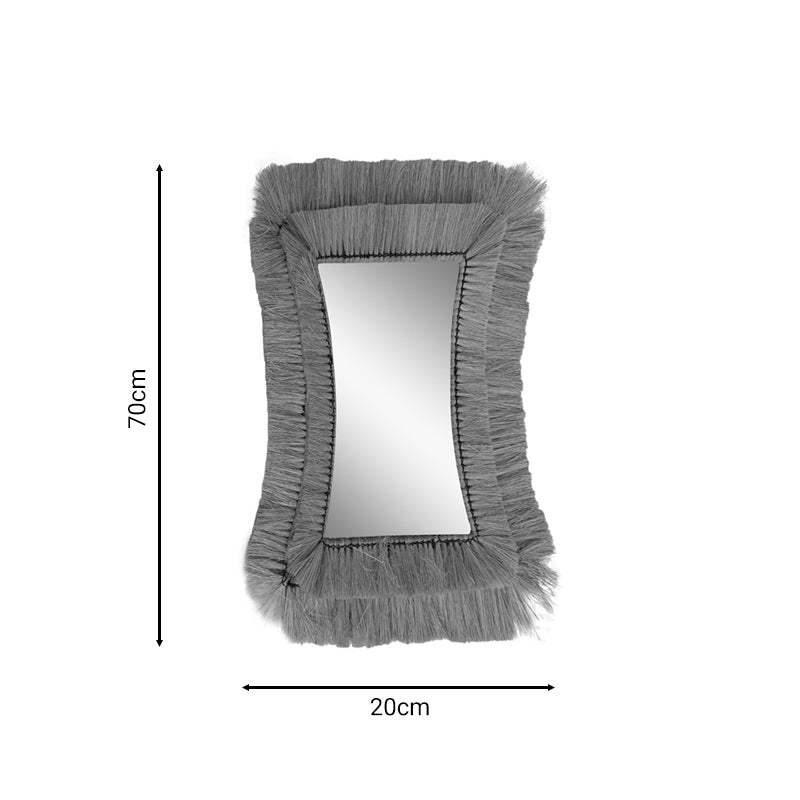 Καθρέπτης Amlont Φυσικό Ψάθα 70x2x20