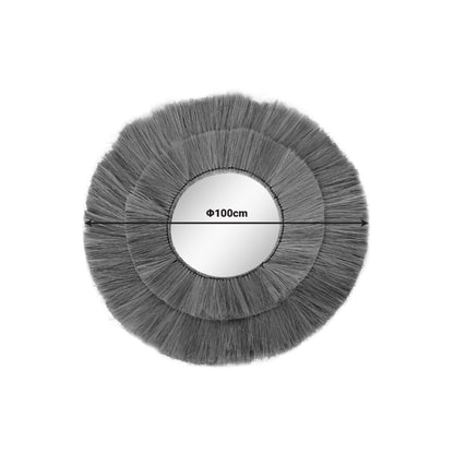 Καθρέπτης Lopo Φυσικό Ψάθα Φ100x4