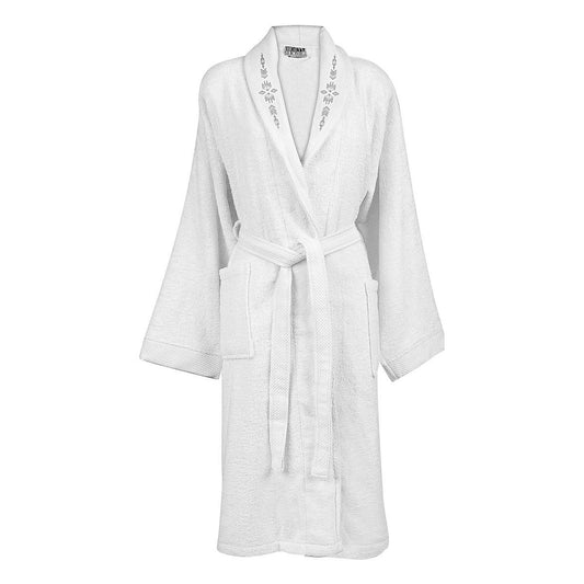 Μπουρνούζι με Γιακά και Strass Art 3090 M-L Λευκό