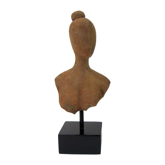 Επιτραπέζιο Διακοσμητικό Lafia I Φυσικό Μάνγκο Ξύλο-Μέταλλο 17.5x11.5x42