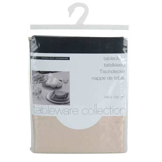 Τραπεζομάντηλο Υφασμάτινο Εκρού 180x130εκ