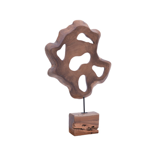 Επιτραπέζιο Διακοσμητικό Strab Φυσικό Ξύλο Teak-Μέταλλο 55x10x80