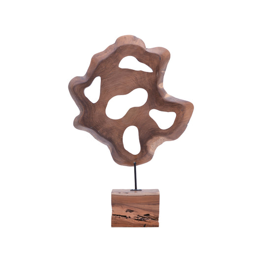 Επιτραπέζιο Διακοσμητικό Strab Φυσικό Ξύλο Teak-Μέταλλο 55x10x80