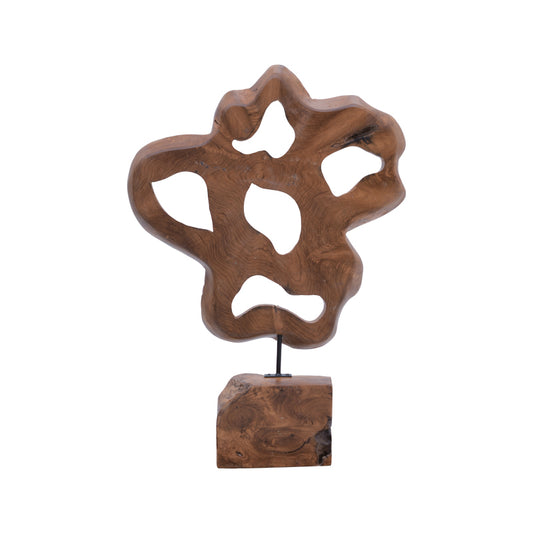 Επιτραπέζιο Διακοσμητικό Strab Φυσικό Ξύλο Teak-Μέταλλο 49x15x70