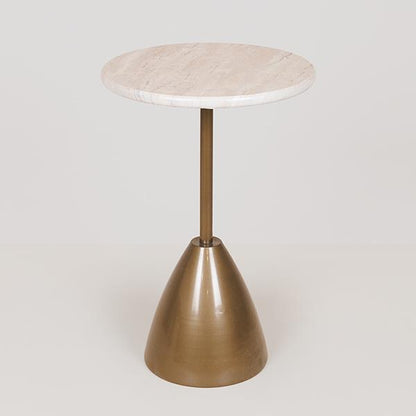 ΤΡΑΠΕΖΙ ΜΕΤΑΛΛΙΚΟ ΧΡΥΣΟ - ΛΕΥΚΟ 30x30x62