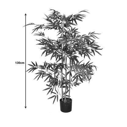 Διακοσμητικό Φυτό Bamboo σε Γλάστρα Πράσινο PP Υ130εκ