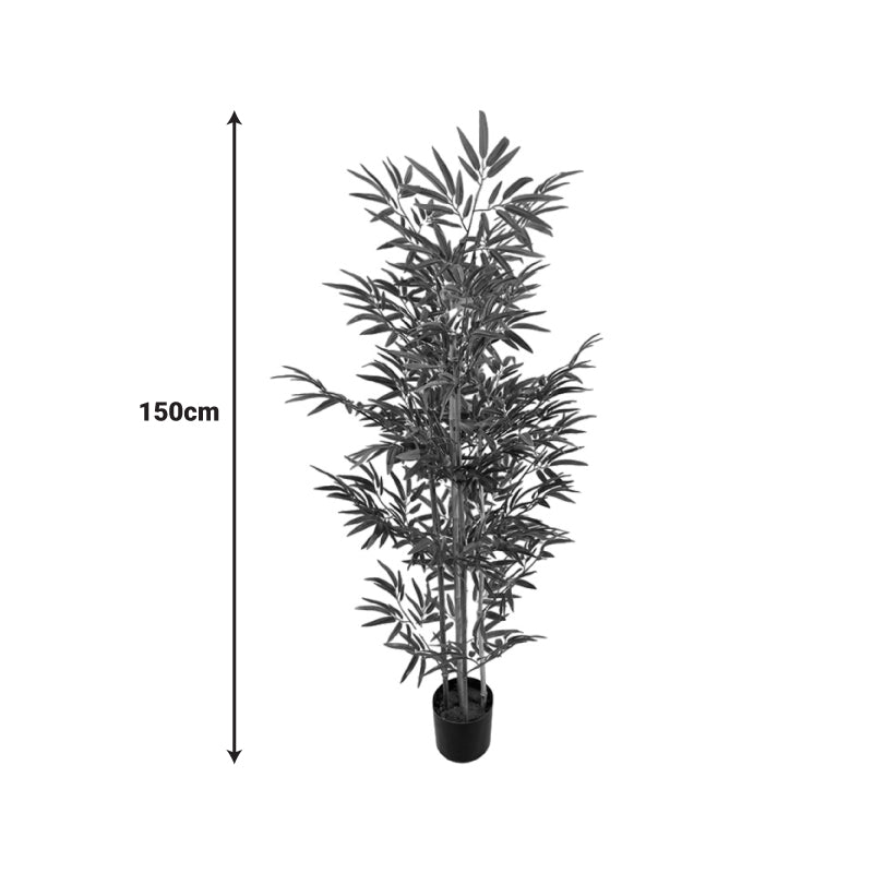 Διακοσμητικό Φυτό Bamboo σε Γλάστρα Πράσινο PP Υ150εκ