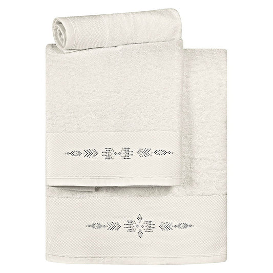 Σετ Πετσέτες Art 3173 Σετ 3 Τμχ Εκρού