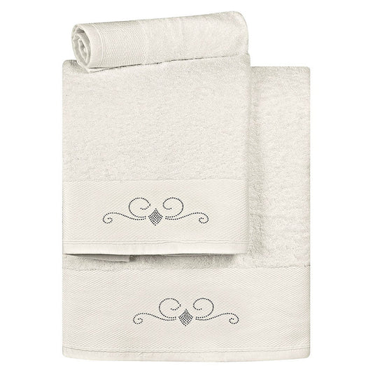 Σετ Πετσέτες Art 3175 Σετ 3 Τμχ Εκρού