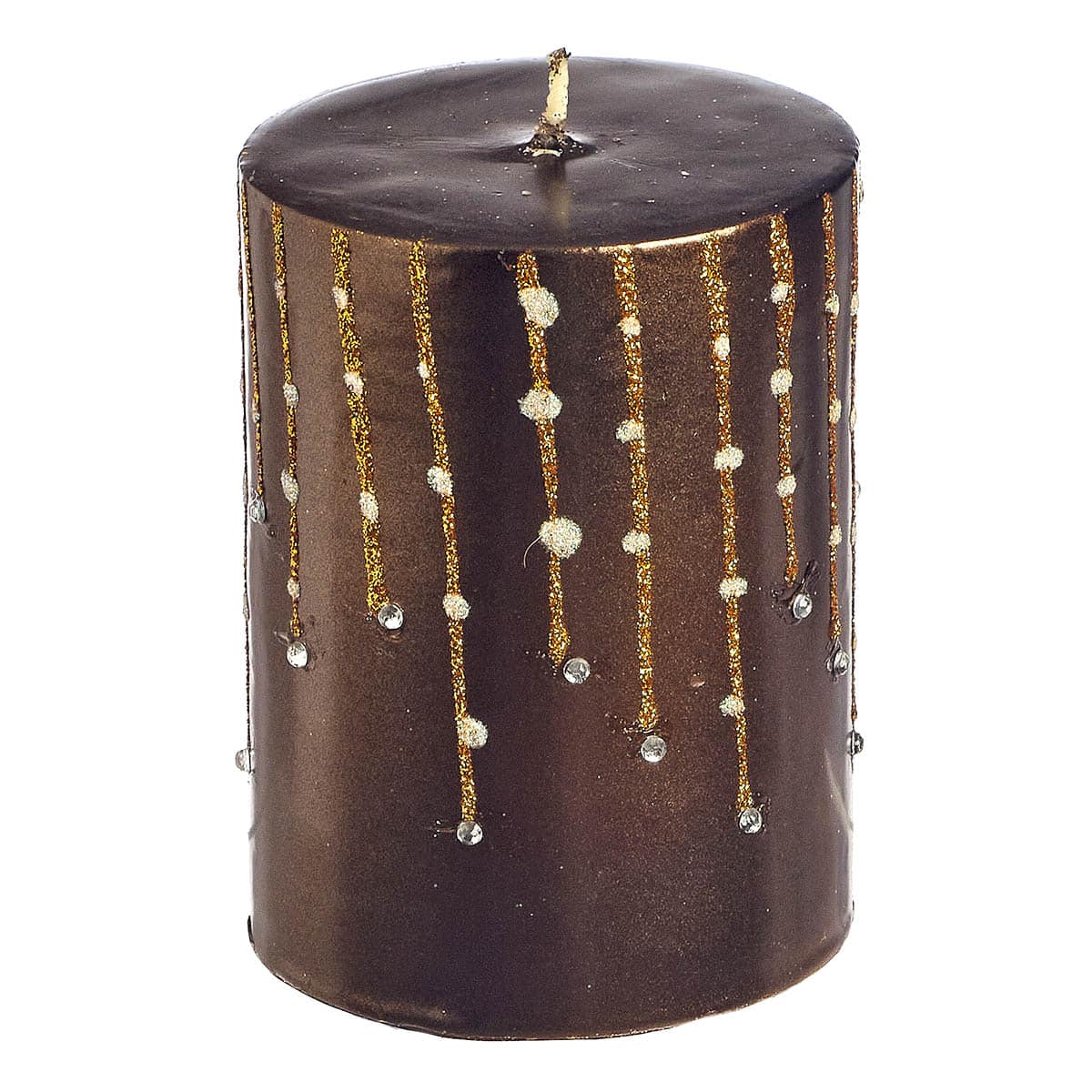 Κερί Κύλινδρος Καφέ 8x8x10