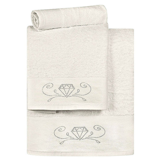 Σετ Πετσέτες Art 3177 Σετ 3 Τμχ Εκρού