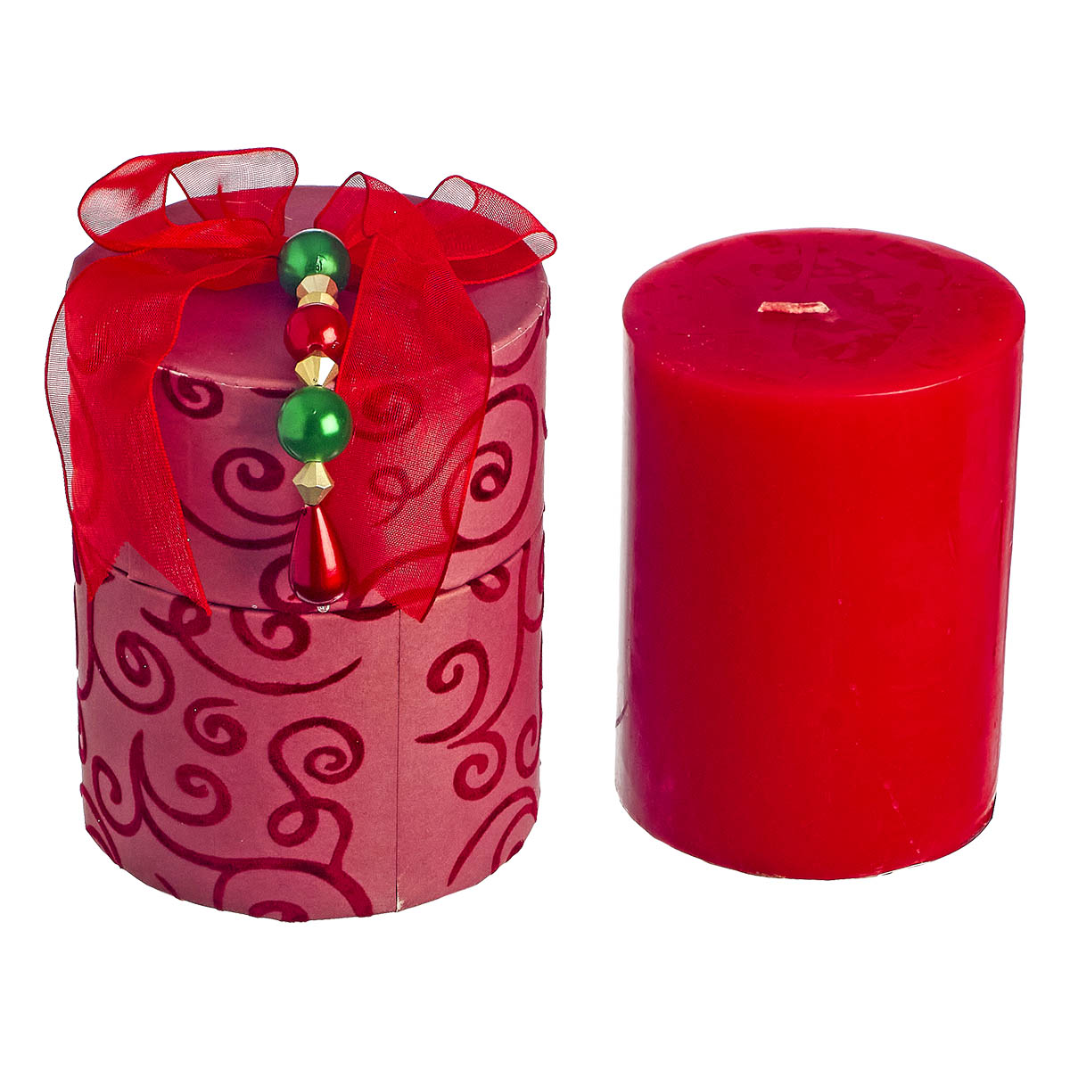 Κερί Κόκκινο σε Κουτί 10εκ
