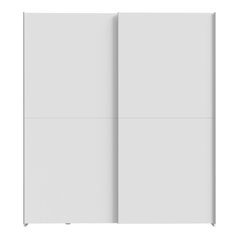 Ντουλάπα Ρούχων Noez I Δίφυλλη με Ράφια σε Λευκή Απόχρωση 170.5x61x190.5