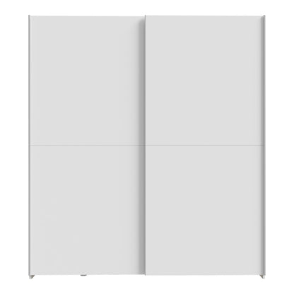 Ντουλάπα Ρούχων Noez I Δίφυλλη με Ράφια σε Λευκή Απόχρωση 170.5x61x190.5