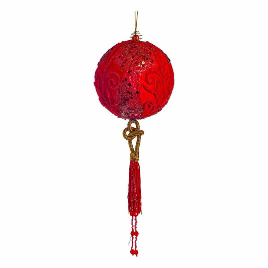 Μπάλα Χριστουγέννων Κόκκινη 10x10x20