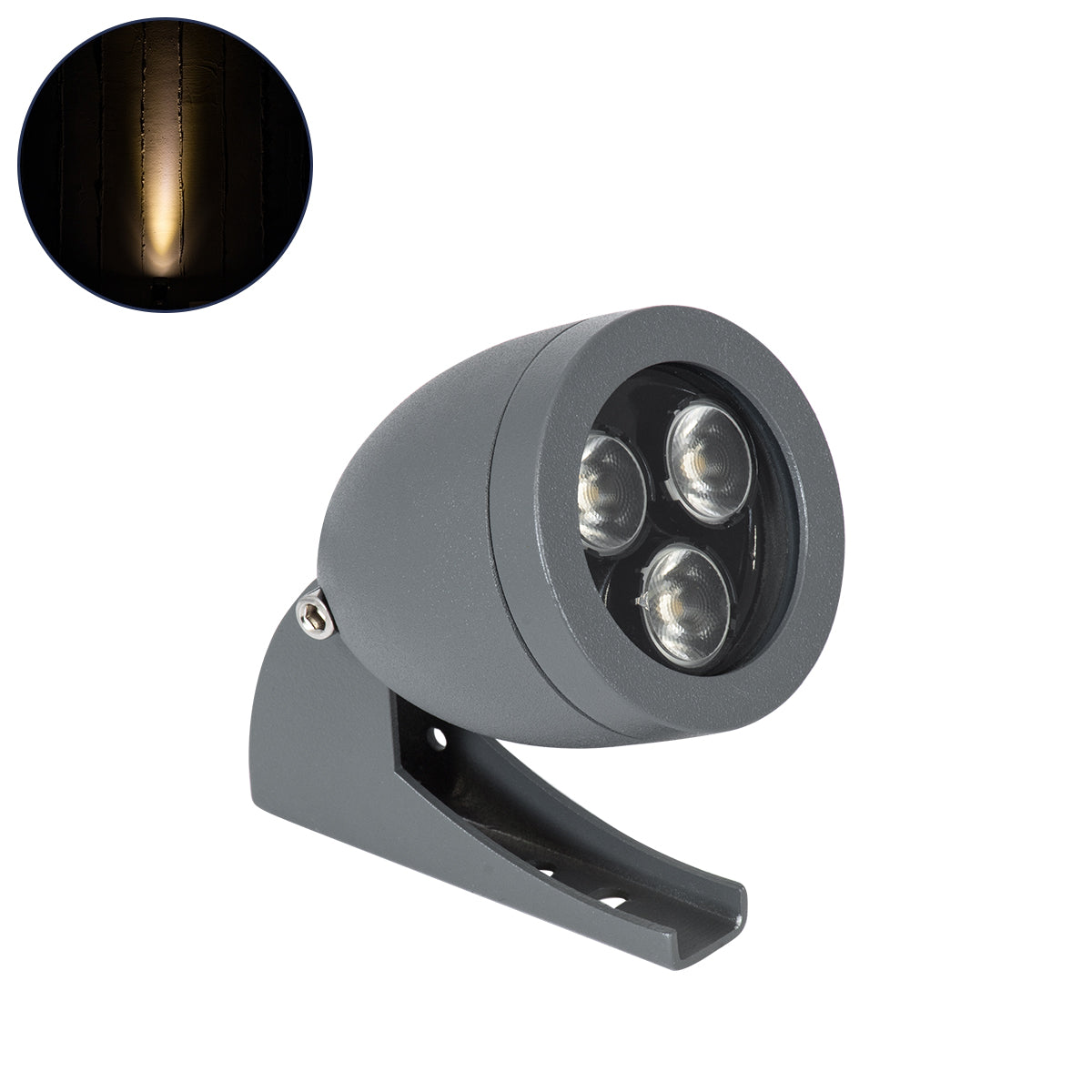 TREELIGHT-TREESPO 90465 Σποτ Φωτισμού για Φυτά - Δέντρα LED 6W 660lm 15° DC 24V Αδιάβροχο IP65 Θερμό Λευκό 2700K Dimmable - Γκρι Ανθρακί - Μ6.6 x Π9 x Υ12