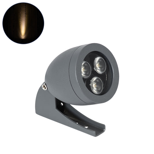 TREELIGHT-TREESPO 90465 Σποτ Φωτισμού για Φυτά - Δέντρα LED 6W 660lm 15° DC 24V Αδιάβροχο IP65 Θερμό Λευκό 2700K Dimmable - Γκρι Ανθρακί - Μ6.6 x Π9 x Υ12