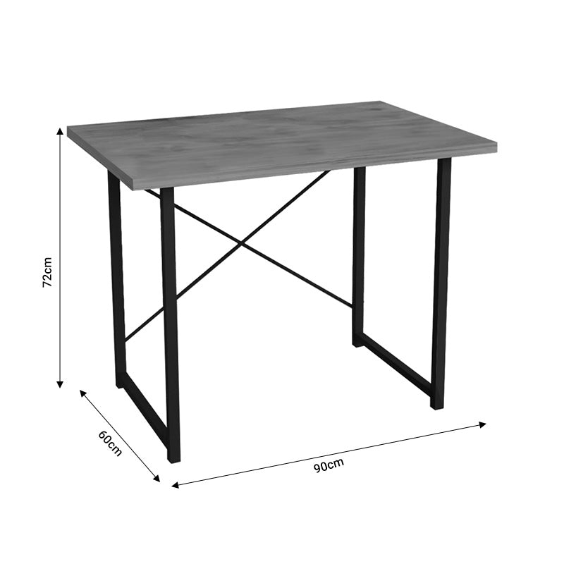 Γραφείο Εργασίας Ustando Ανθρακί Μελαμίνης 90x60x72