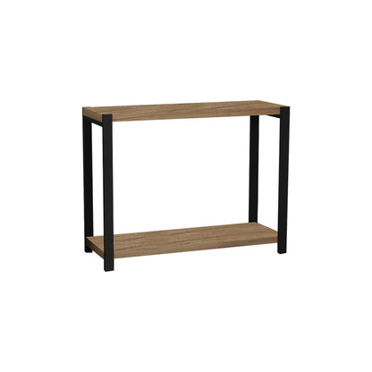 Επιτραπέζια Ραφιέρα Lerf Oak Μελαμίνης-Μαύρο Μέταλλο 45x17x35